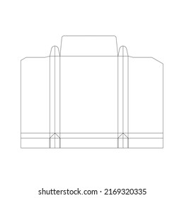 Vektorgrafik - Erweiterungsumschlag 9 x 11 Zoll. Schneide die Vorlage. Geh nach oben. Große Größe für A4-Dokument.