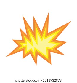 Vector of explosion isolated on white background. Vector illustration
