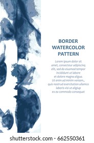 Vector explosion smoke cloud watercolor. Ink swirling in water isolated white. Abstract border frame paints, liquid ink. Background for banner, flyer, card, poster, brochure, web design element