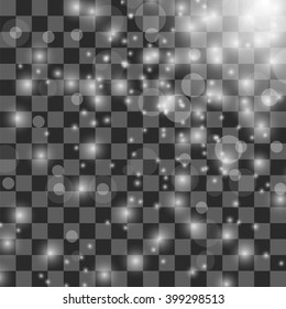 Vector Explosive with Spark. Glow Star Burst Light Effect