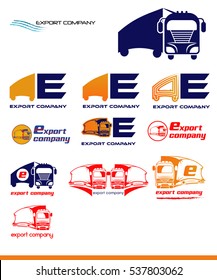 Vector Export product logo set