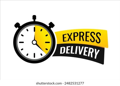 Diseño de Anuncio de entrega Vector Express

