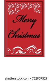 vector exquisite greeting card with christmas