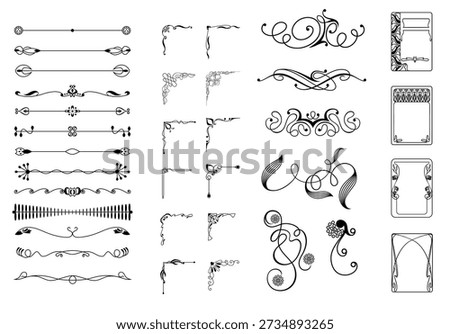 Vector Exquisite Ornamental and Page Decoration Designs elements.