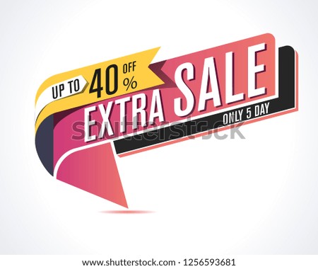 Vector extra sale label