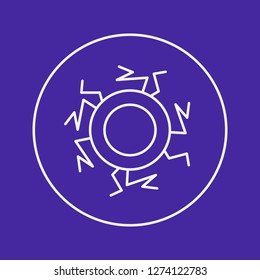 vector eye blood icon 