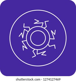 vector eye blood icon 