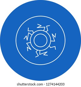 vector eye blood icon 