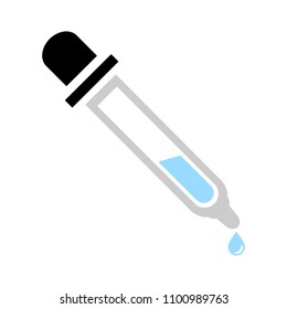 Vector Eye Dropper Illustration, Eyedropper Tube - Medicine Icon