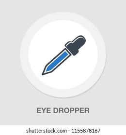 Vector Eye Dropper Illustration, Eyedropper Tube - Medicine Icon