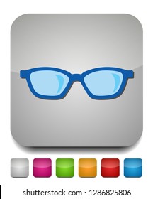 vector eye glasses isolated, optical fashion glasses - eyeglasses frame illustration