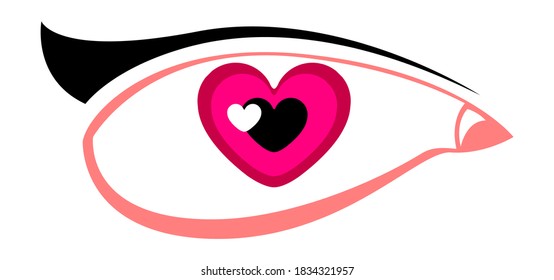 Vector eye in graphic style