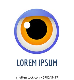 Vector eye icon. Eye isolated. Eye abstract logo.