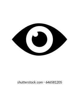 Icono de ojo vector. alumno. Símbolo ocular