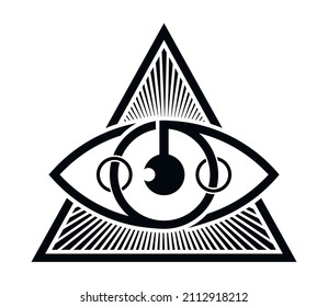 1,156 Eye triangle vector image Images, Stock Photos & Vectors ...