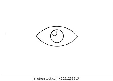 Vector of eye isolated on white background.