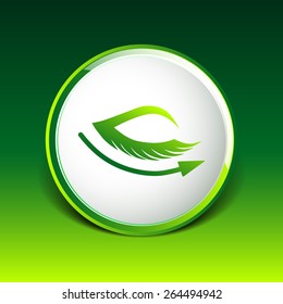 vector eye with lashes long eyelashes icon.