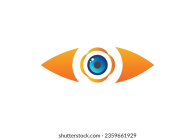 Vector eye logo design template