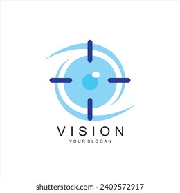 vector eye logo design template design