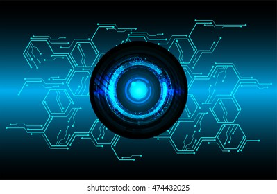 vector eyeball future technology, security concept background