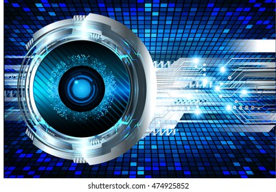 vector eyeball future technology, security concept background