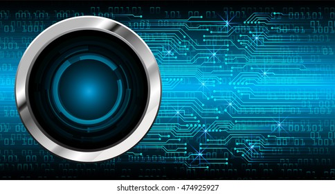 vector eyeball future technology, security concept background