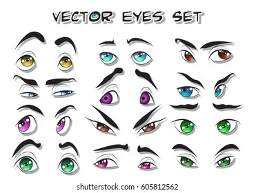 Vector Eyes Stock Vector (Royalty Free) 605812562 | Shutterstock