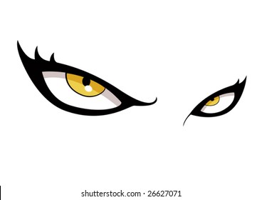 Vector eyes. Asian manga style. (EPS and JPG formats)