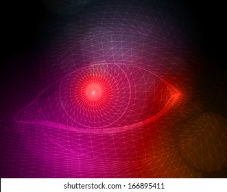 ilustración de ojos vectoriales, fácil de editar