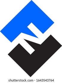 Vector F and N Letter Design Company Business Logo 
