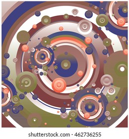 Vector fabric circles abstract colorful wallpaper pattern background