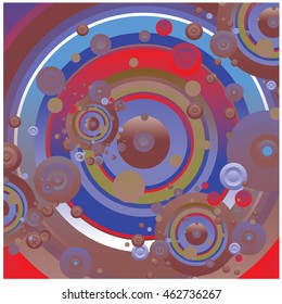 Vector fabric circles abstract colorful wallpaper pattern background