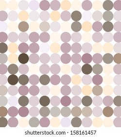 Vector fabric circles abstract seamless pattern background  