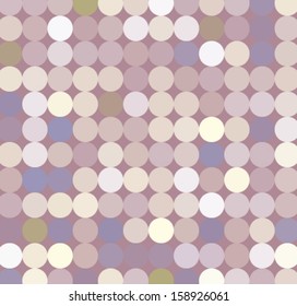 Vector fabric circles abstract seamless pattern background  with hand drawn elements
