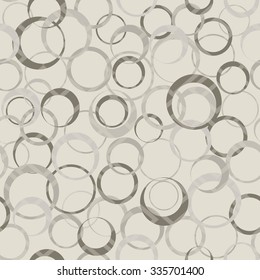 Vector fabric circles abstract seamless pattern background 