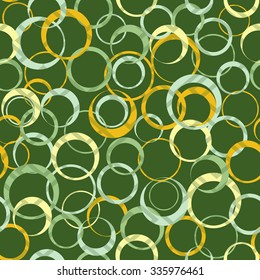 Vector fabric circles abstract seamless pattern background