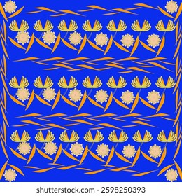 Vector fabric pattern, background tiled surface design