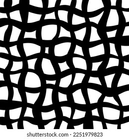 Vector fabric pattern illustration black and white background abstract unbalance line patterns cute 45 degree vertical black and white color different size layout.
