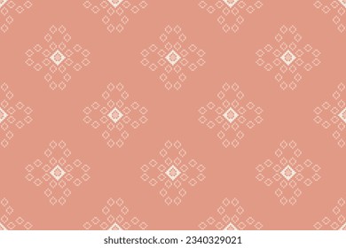 Vector fabric pattern illustration pink background pixel cross stitch abstract flower pink patterns cute vertical pink pastel color tone valentine day pink gold background wallpaper.