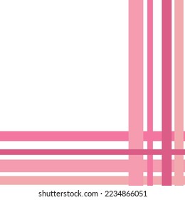 Ilustración de patrón de tela vectorial fondo blanco patrones de línea de balanceo abstracto lindo color rosa pastel adoran el diseño de diferente tamaño del día de San Valentín. concepto de caja de regalo de ilustración de patrón de tejido.