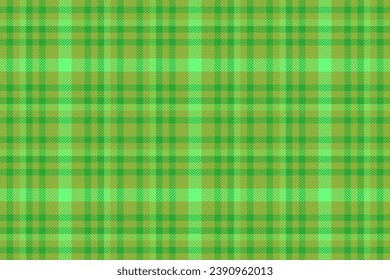 Vector fabric plaid of pattern texture check with a tartan background seamless textile in green and lime colors.