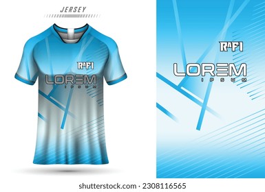 Diseño textil de tela vectorial para camiseta deportiva camiseta de fútbol camiseta maquillaje para el uniforme del club de fútbol vista frontal