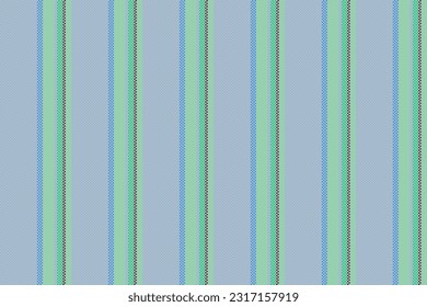 Vector fabric textile of texture pattern lines with a vertical stripe background seamless in light and blue colors.