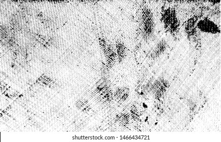 Vector fabric texture. Distressed texture of weaving fabric. Grunge background. Abstract halftone vector illustration. Overlay for interesting effect and depth. Black isolated on white background.