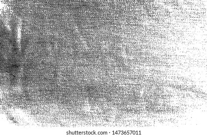 Vector fabric texture. Distressed texture of weaving fabric. Grunge background. Abstract halftone vector illustration. Overlay to create interesting effect and depth. Black isolated on white. EPS10.