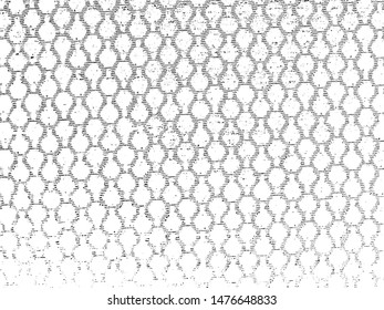Vector fabric texture. Distressed texture of weaving fabric. Grunge background. Abstract halftone vector illustration. Overlay to create interesting effect and depth. Black isolated on white. EPS10.