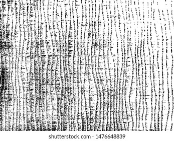 Vector fabric texture. Distressed texture of weaving fabric. Grunge background. Abstract halftone vector illustration. Overlay to create interesting effect and depth. Black isolated on white. EPS10.