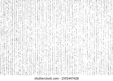 Vector fabric texture. Distressed texture of weaving fabric. Grunge background. Abstract halftone vector illustration. Overlay to create interesting effect and depth. Black isolated on white. EPS10.