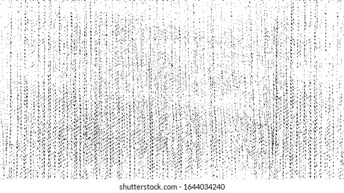 Vector fabric texture. Distressed texture of weaving fabric. Grunge background. Abstract halftone vector illustration. Overlay to create interesting effect and depth. Black isolated on white. EPS10.