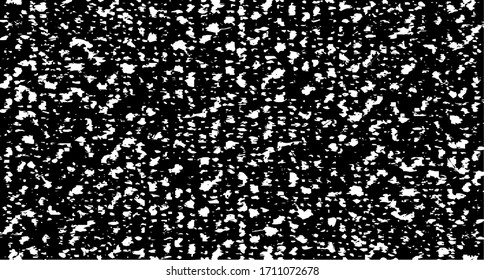 Textura de tela vectorial. Textura perturbada de tejido. Borde fondo. Ilustración abstracta de medio tono vectorial. Superposición para crear un efecto interesante y profundidad. Negro aislado en blanco. EPS10.